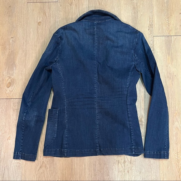 Frank & Eileen Dublin Blazer Blue Denim Jacket XS Cotton Blend Performance - Picture 5 of 6